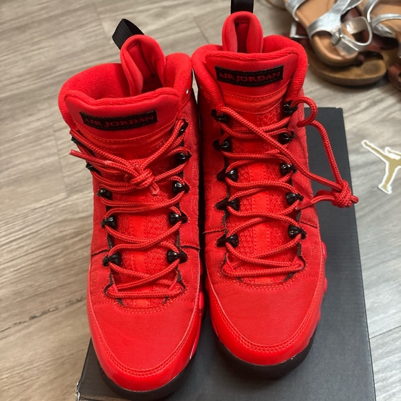 Jordan Retro Chile Red and Black Sneakers